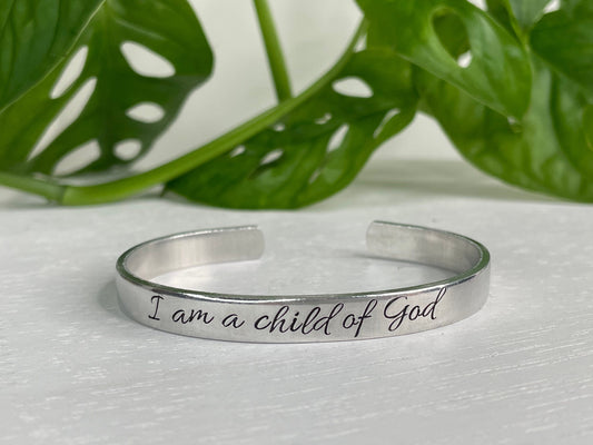 I am a Child of God | Bible Verse Bracelet | Scripture Bracelet | First Communion Gift | Baptism Gift | Easter Jewelry | Christian Gift