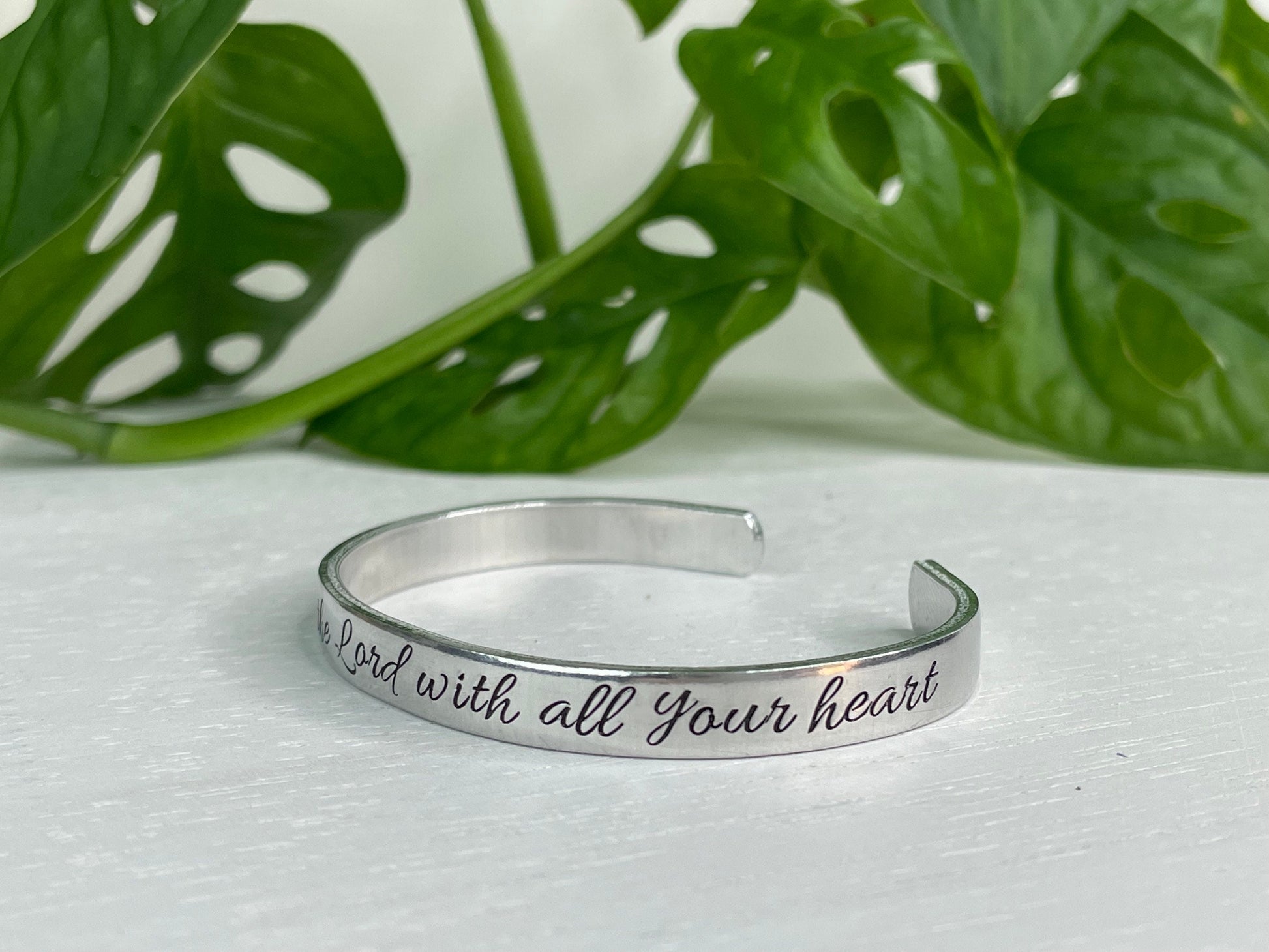 Trust in the Lord with All Your Heart | Proverbs 3:5 | Bible Verse Bracelet | Scripture Bracelet | Christian Friend Gift Encouragement
