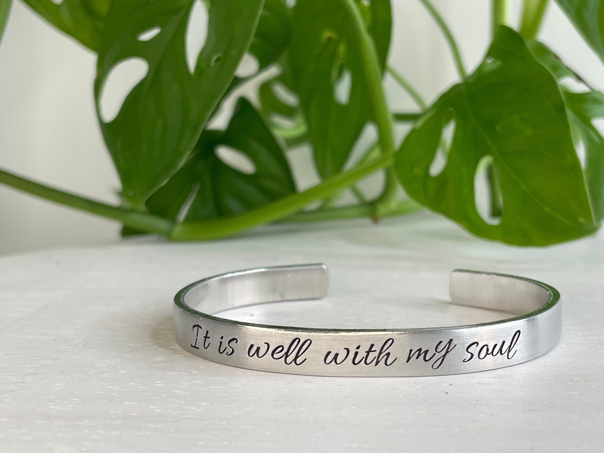 It Is Well With My Soul | Hymn Lyrics | Scripture Bracelet | Christian Gift for Her| Bereavement Gift | Encouragement Gift for Friend
