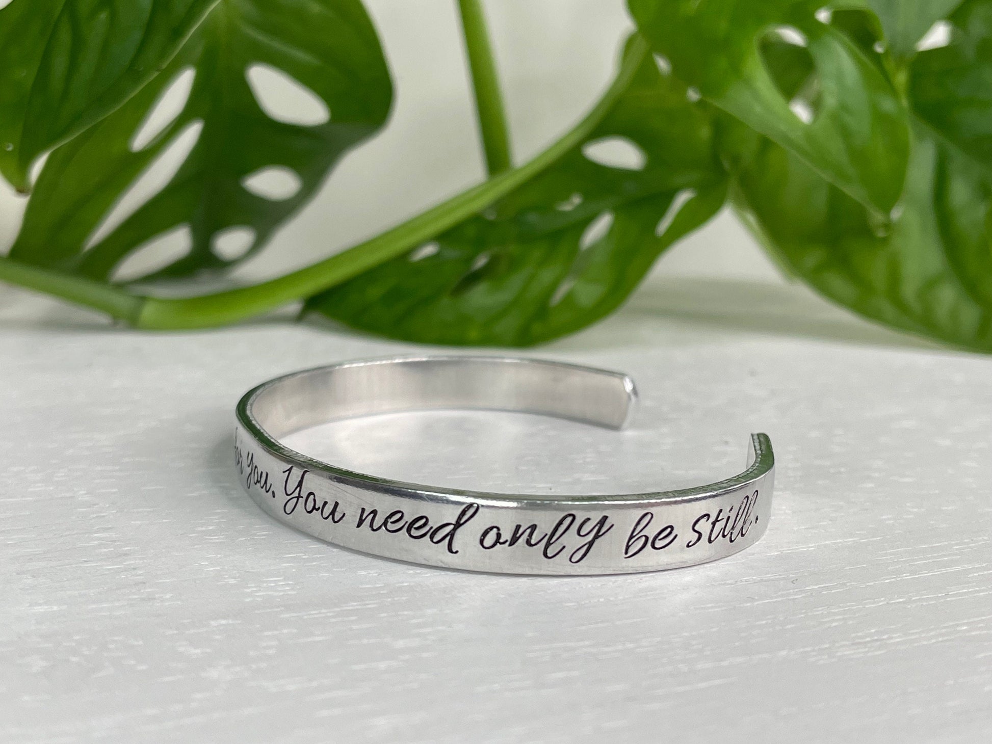 The Lord Will Fight For You. You Need Only Be Still | Exodus 14:14 | Bible Verse Bracelet | Scripture Bracelet | Christian Gift for Her