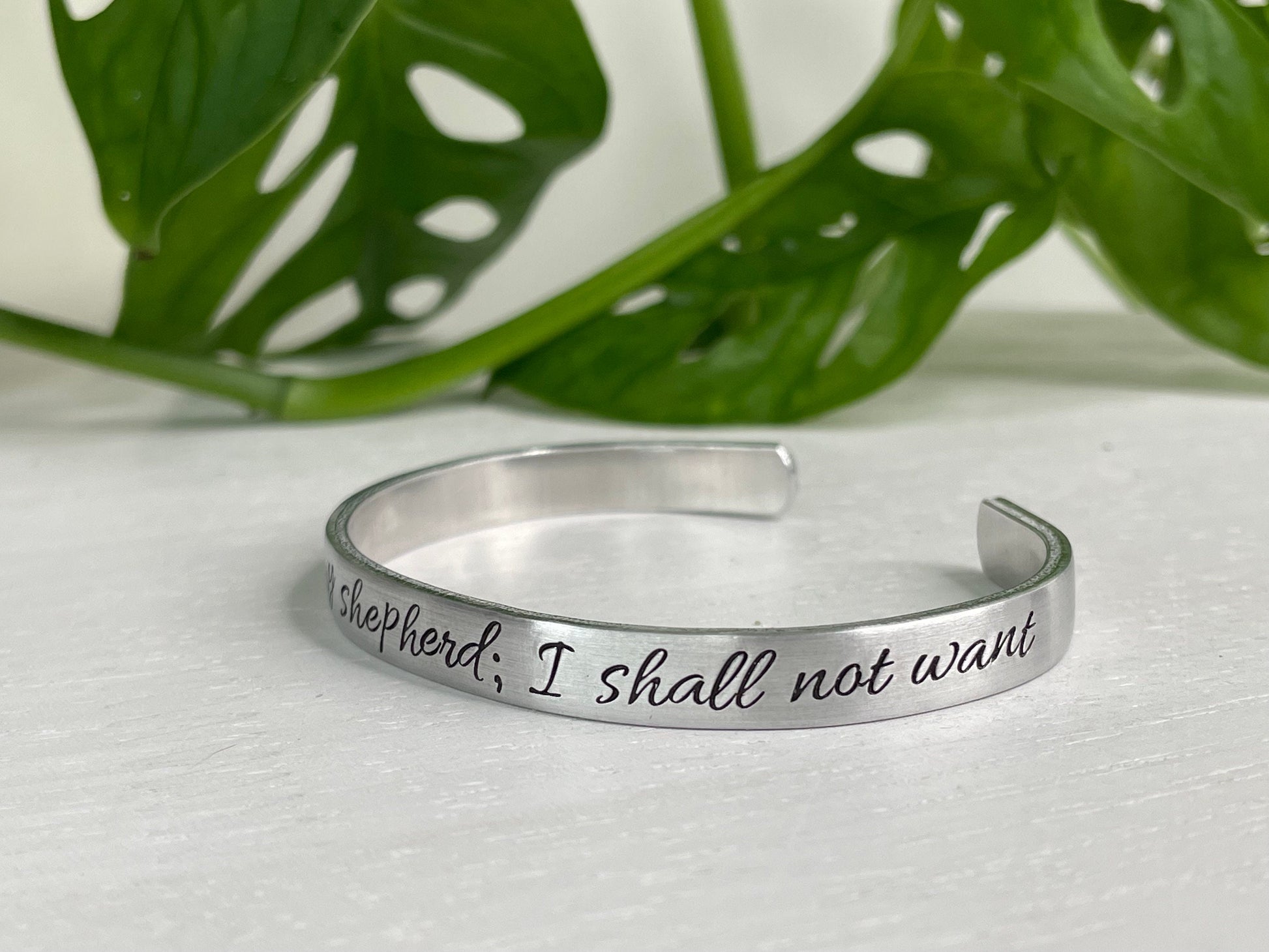 The Lord is My Shepherd I Shall Not Want | Psalm 23:1 | Psalms 23 Bracelet | Scripture Bracelet | Christian Gift | Confirmation Gift