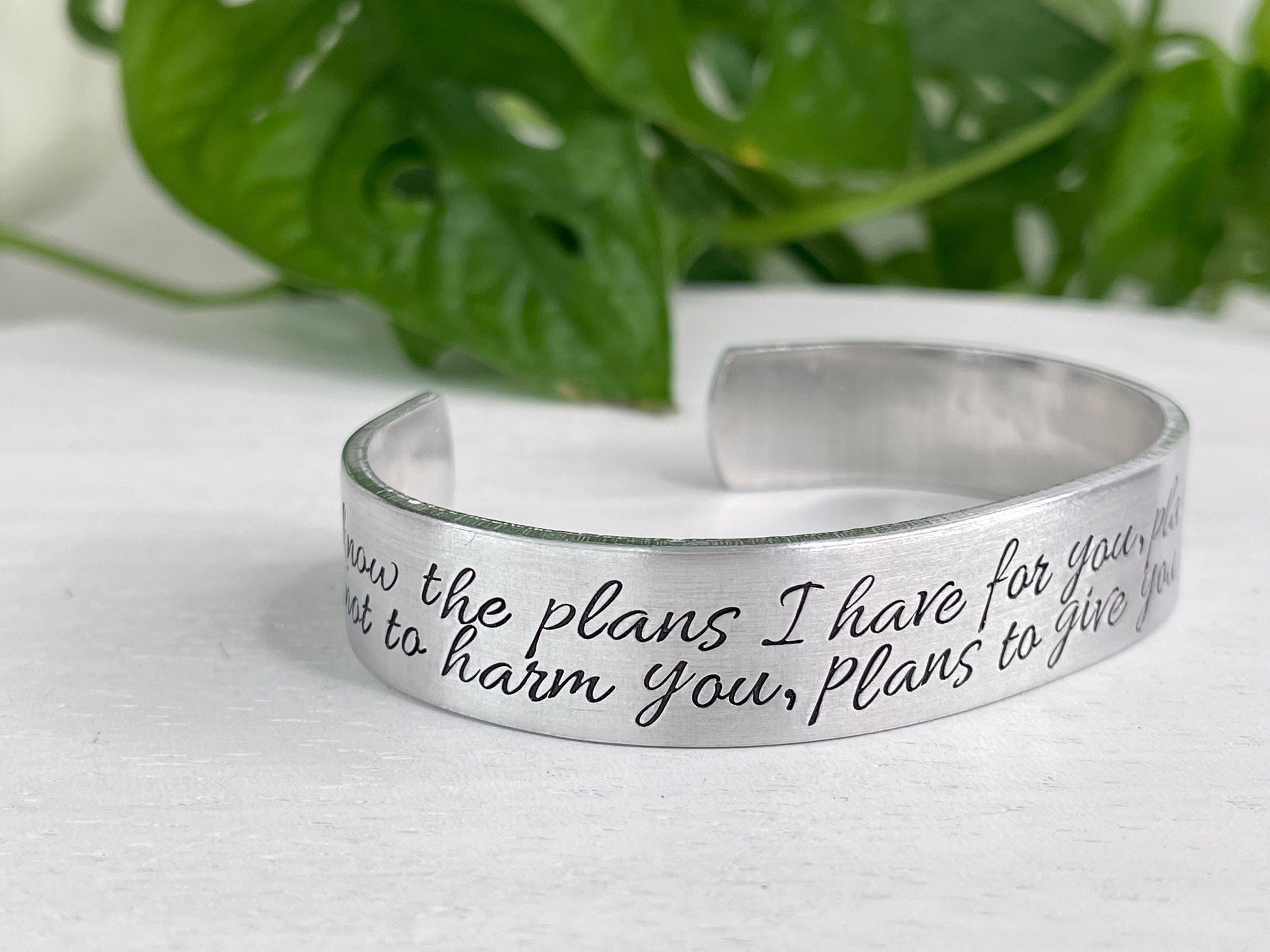 Jeremiah 29:11 | For I Know the Plans I have For You | Scripture Bracelet | Christian Jewelry Gift | Encouragement Gift | Confirmation