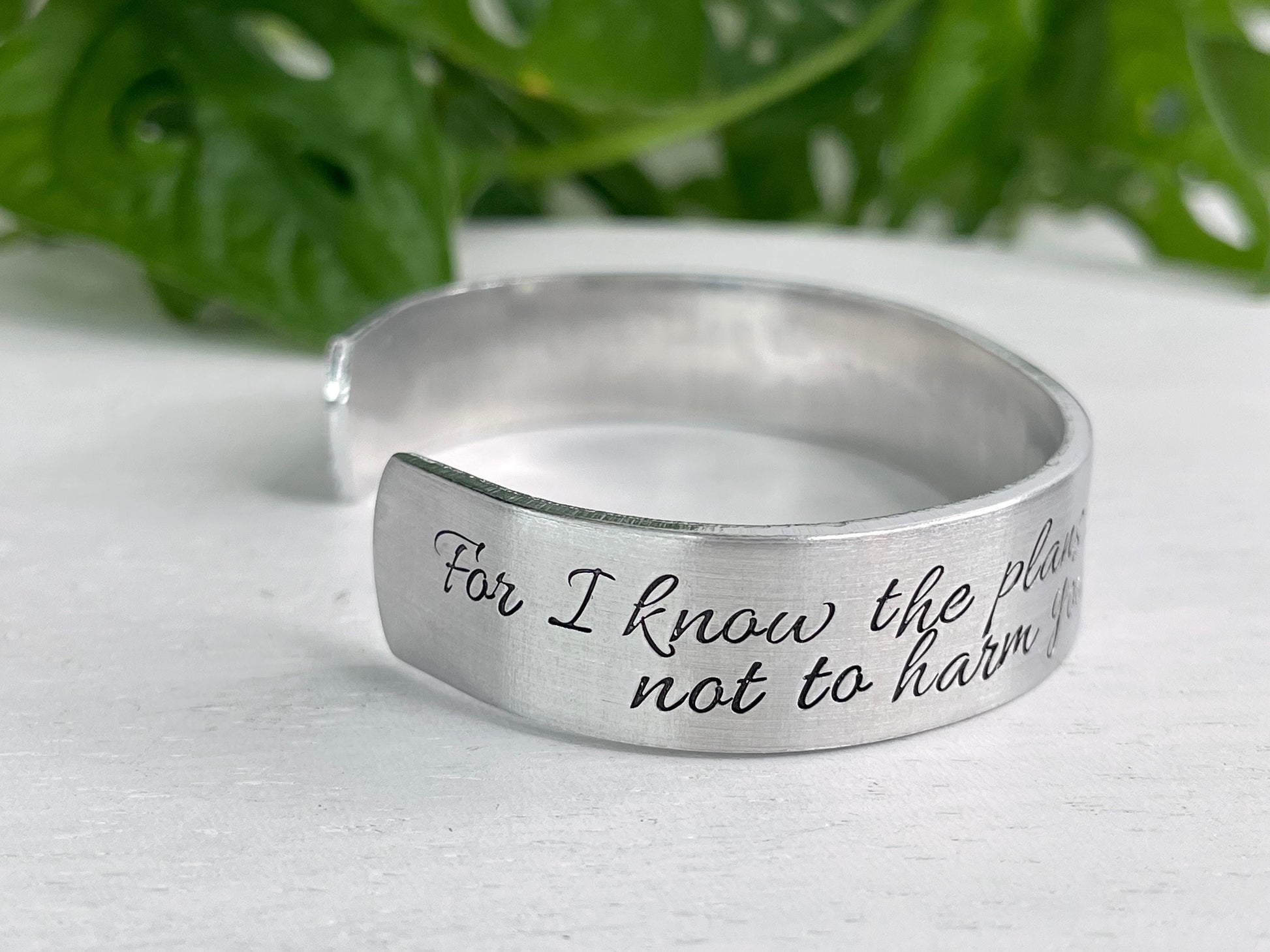 Jeremiah 29:11 | For I Know the Plans I have For You | Scripture Bracelet | Christian Jewelry Gift | Encouragement Gift | Confirmation