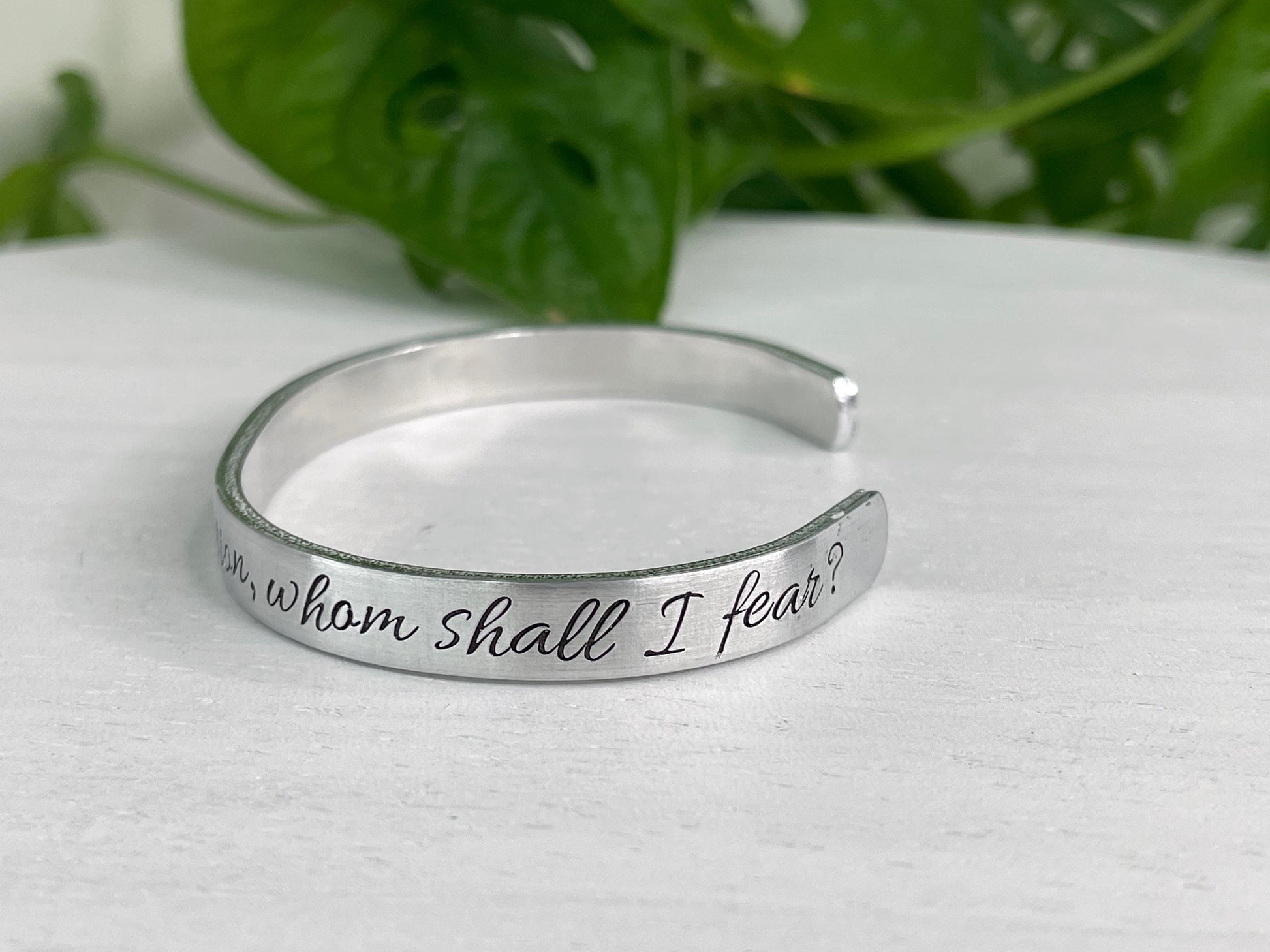 Psalm 27:1 | The Lord is My Light and My Salvation Whom Shall I Fear | Scripture Bracelet | Christian Gift | Encouragement Gift For Friend
