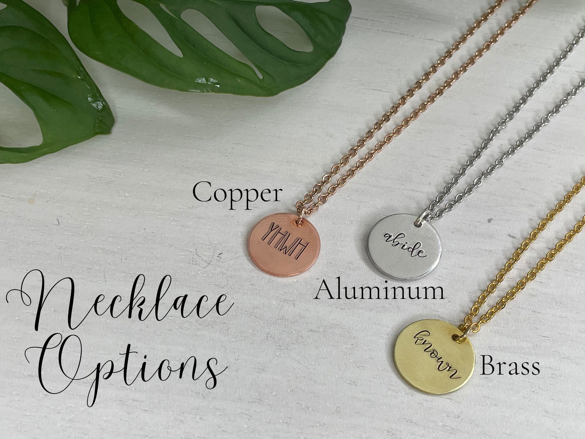 Abide Necklace | John 15:4 | Christian Necklace | Dainty Necklace for Christian Women | Scripture Necklace | Bible Verse Gift for Women |