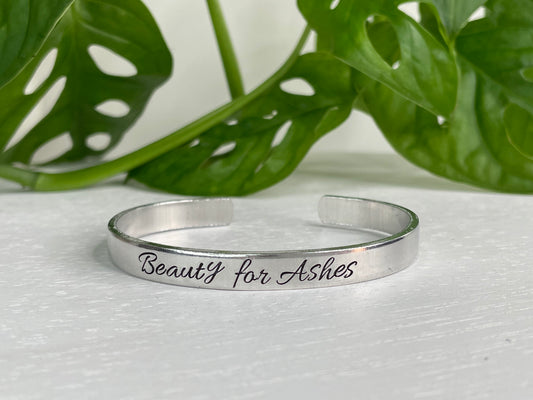 Beauty For Ashes | Isaiah 61:3 Scripture Bracelet