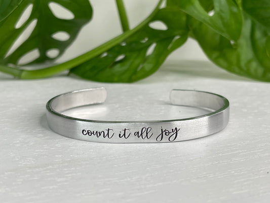 Count It All Joy | James 1:2 Scripture Bracelet