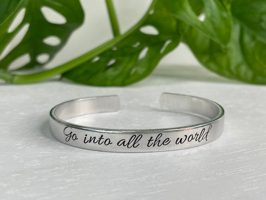 Go Into All The World | Mark 16:15 Bracelet